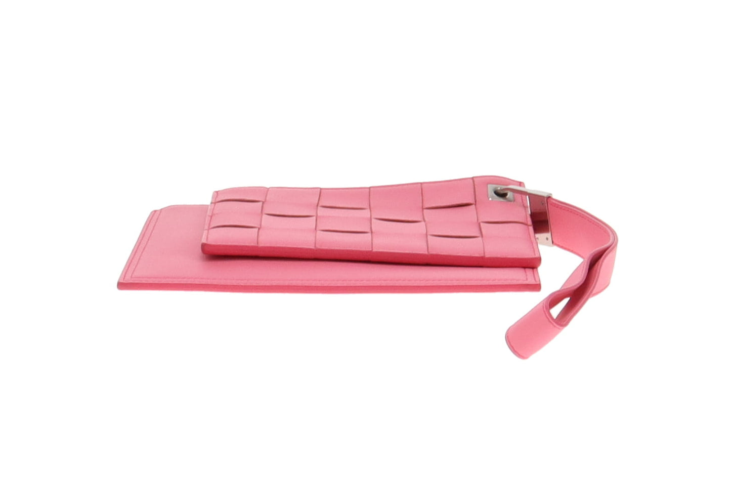 Bottega Veneta Maxi Intrecciato Pouch Rosa