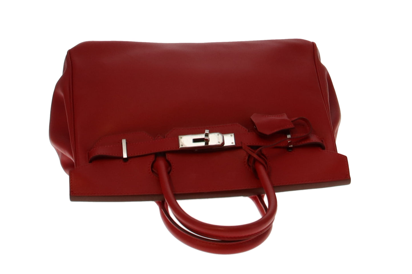 Hermes Rouge Birkin 30 Swift Leather With Palladium Hardware