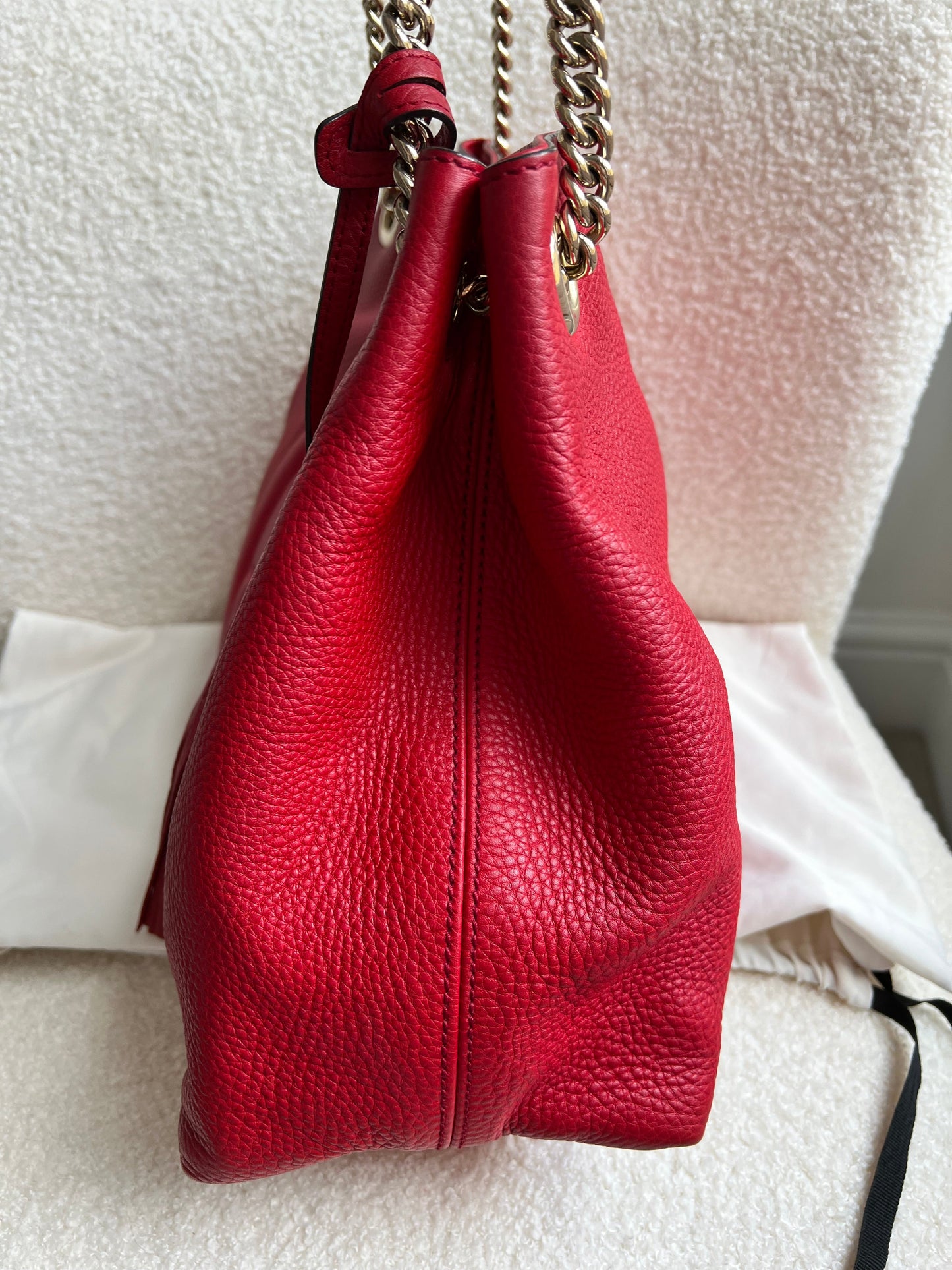 Gucci Red Soho Chain Tote (RRP £1350)