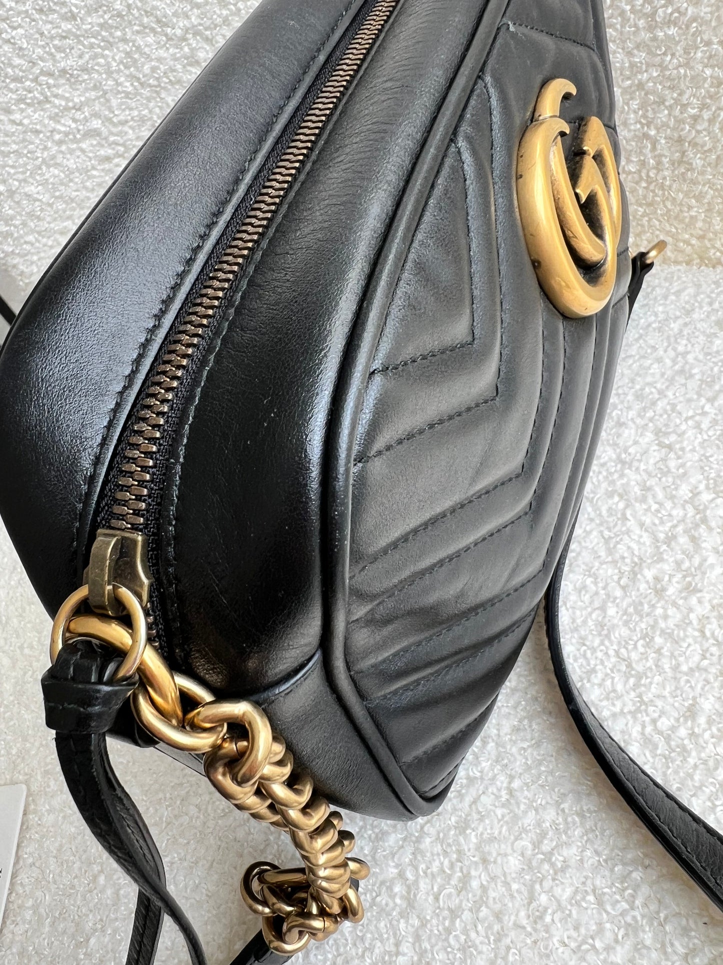 Gucci GG Black Marmont Small Shoulder Bag (RRP £1340)