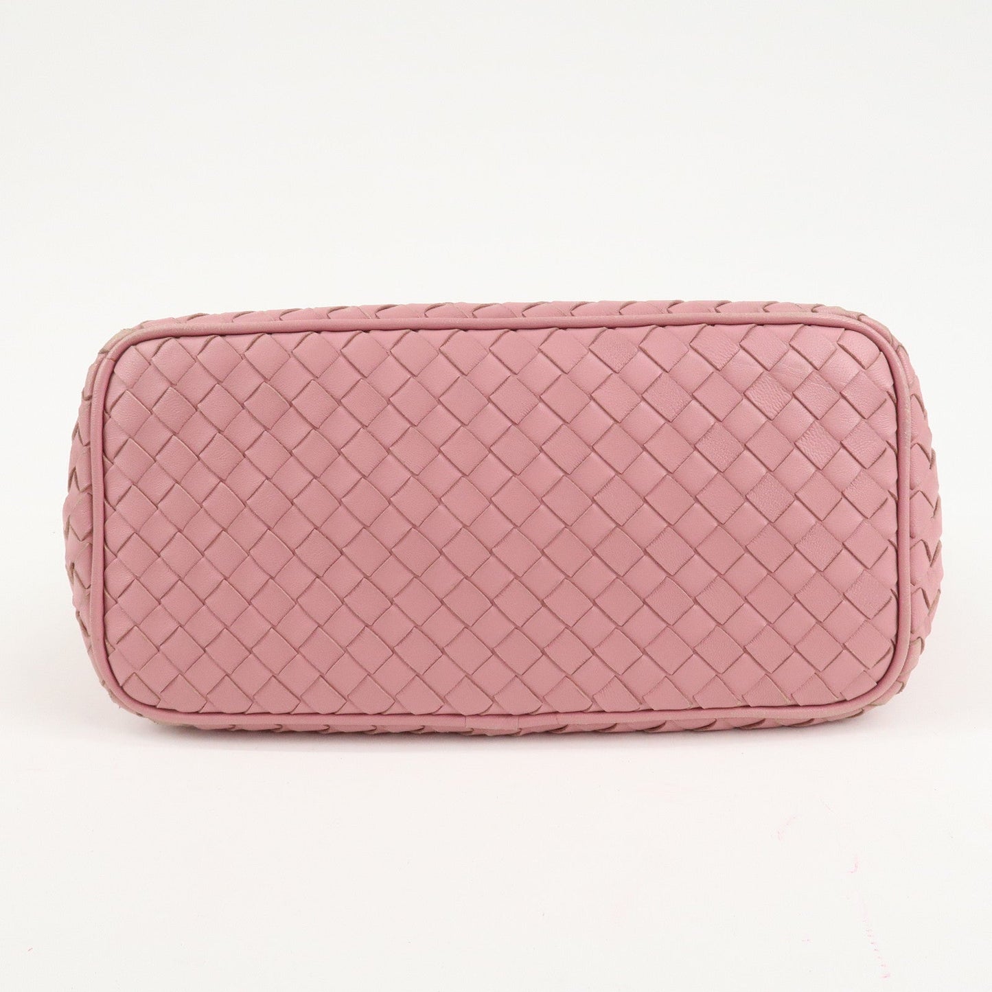 BOTTEGA VENETA Intrecciato Leather Shoulder Bag Pink