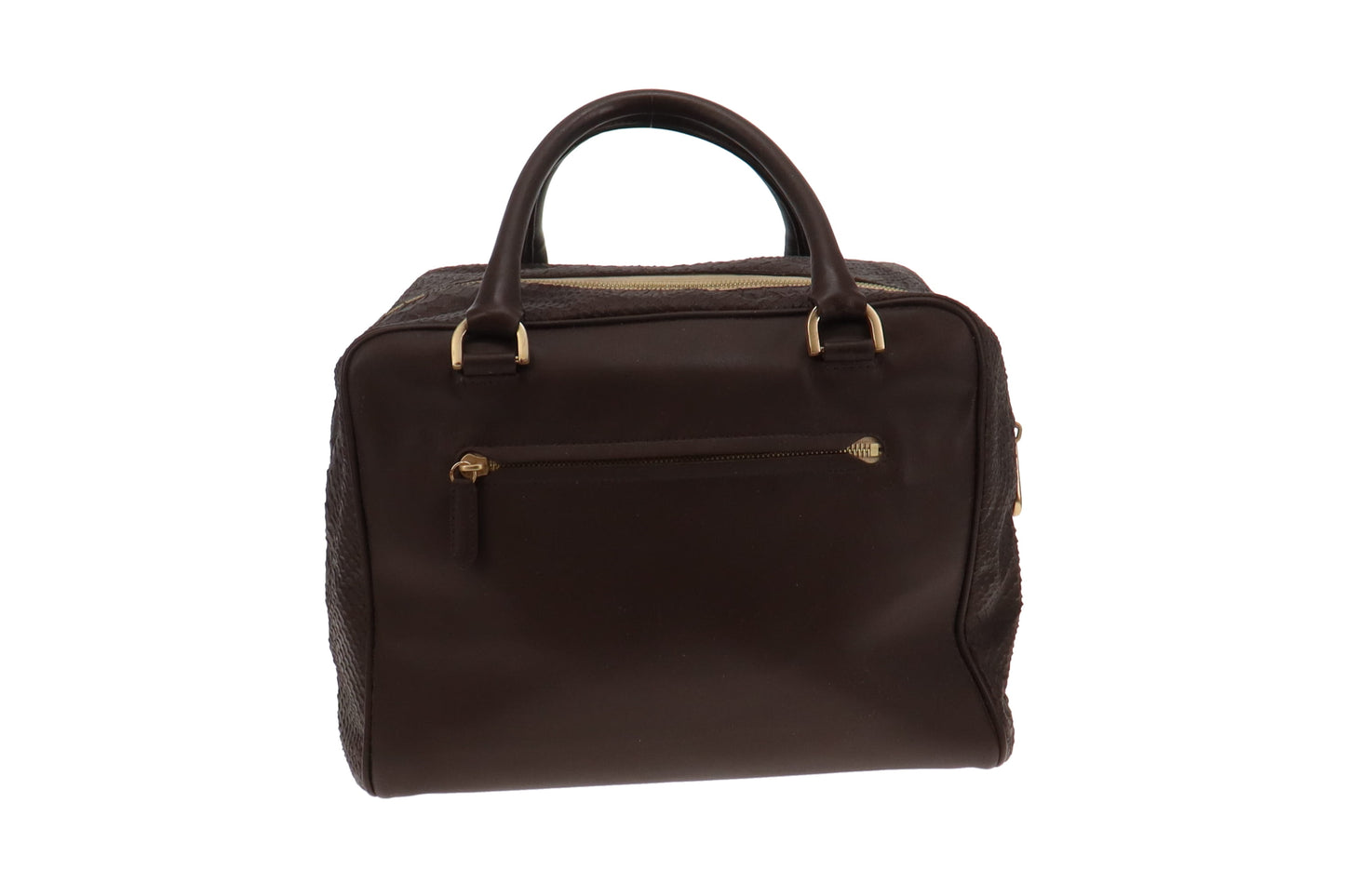 Mulberry Chocolate Brown Leather Maisie Clipper Bag