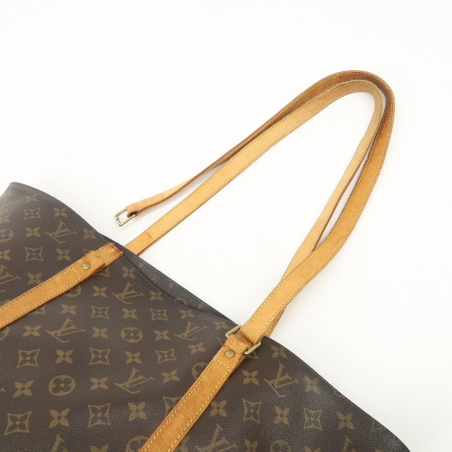 Louis Vuitton Monogram Sac Shopping Shoulder Bag Brown M51108