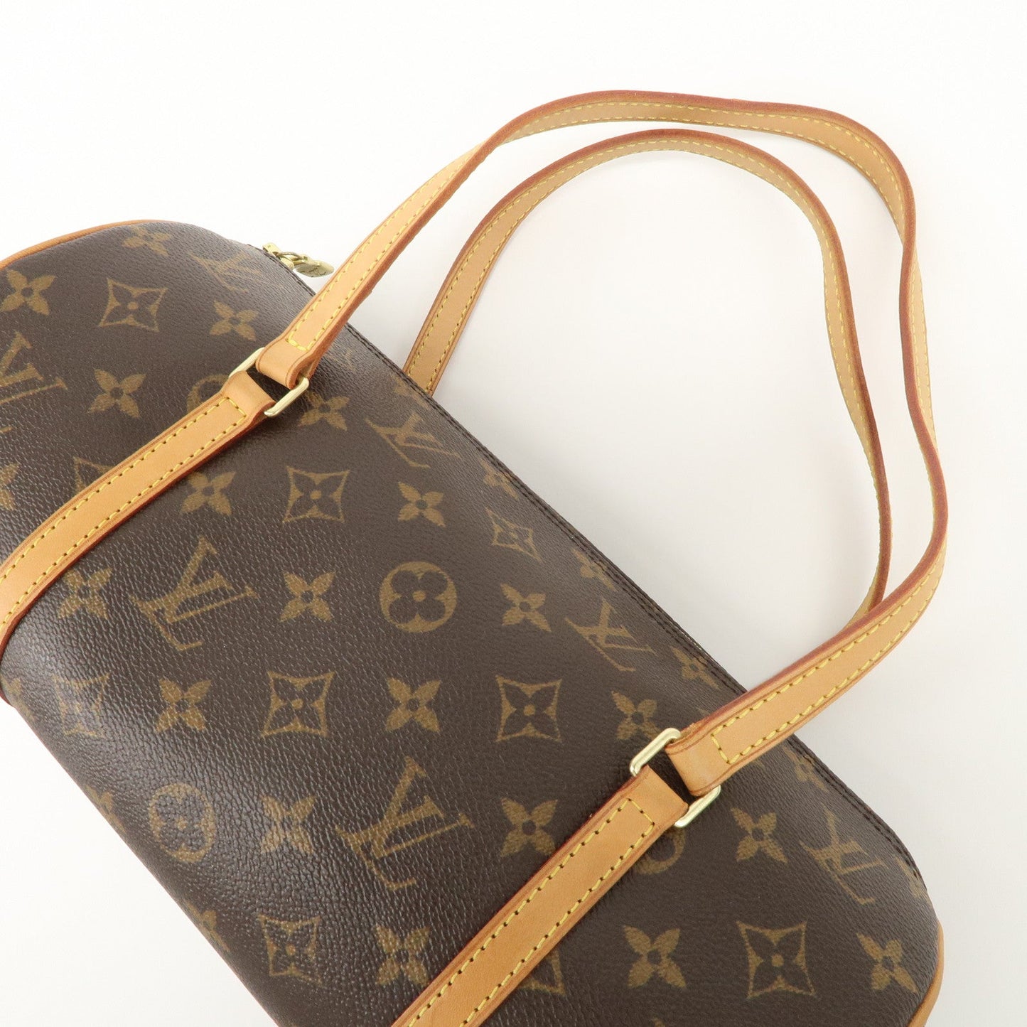 Louis Vuitton Monogram Papillon 30 Hand Bag Brown M51385