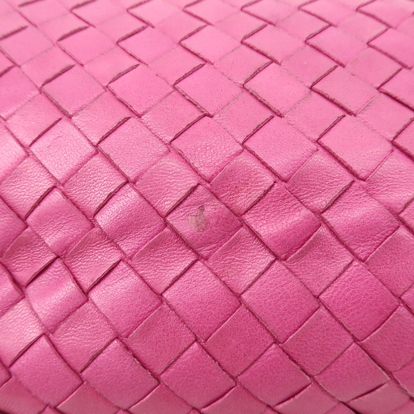 BOTTEGA VENETA Intrecciato Leather Hobo Shoulder Bag Pink 115653