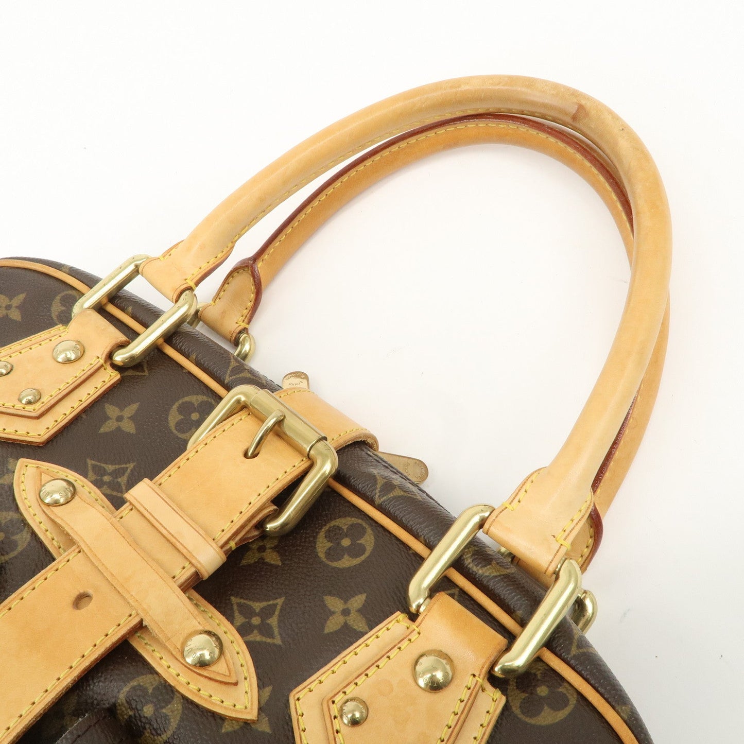 Louis Vuitton Monogram Manhattan GM Hand Bag Boston Bag M40025