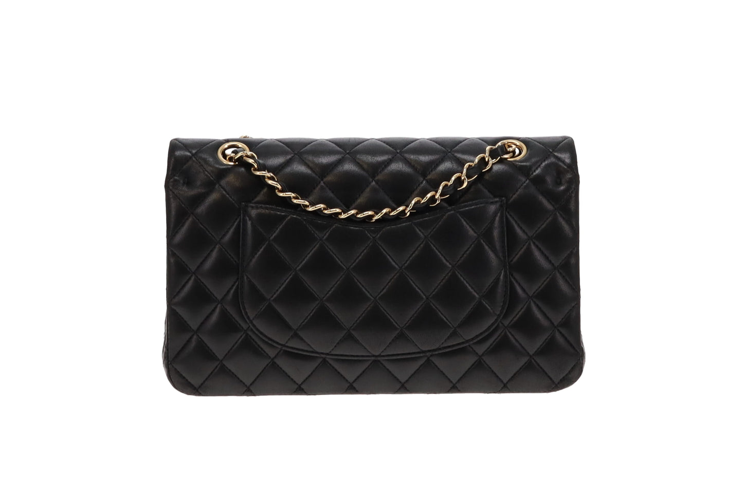 Chanel Black Lambskin GHW Classic Medium Double Flap 2014