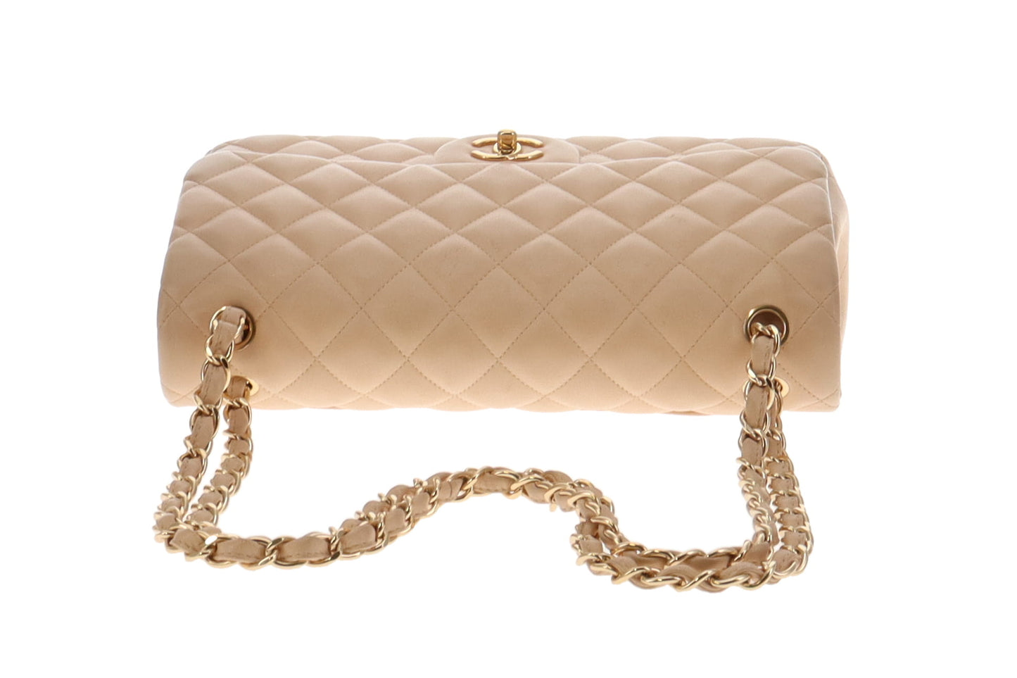 Chanel Beige Lambskin Jumbo Classic Double Flap 2010/11