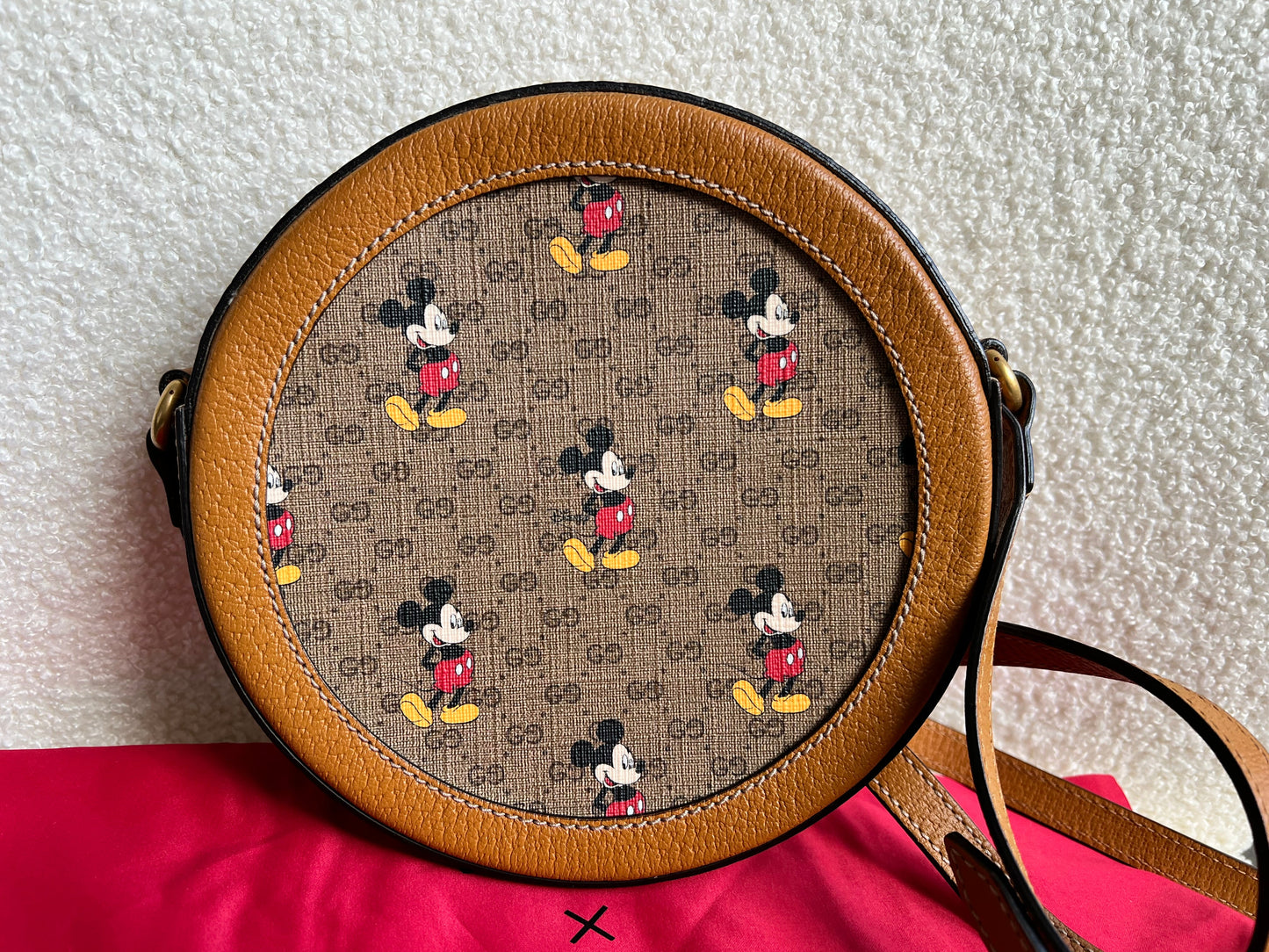 Gucci GG x Disney Mickey Mouse Round Shoulder Bag