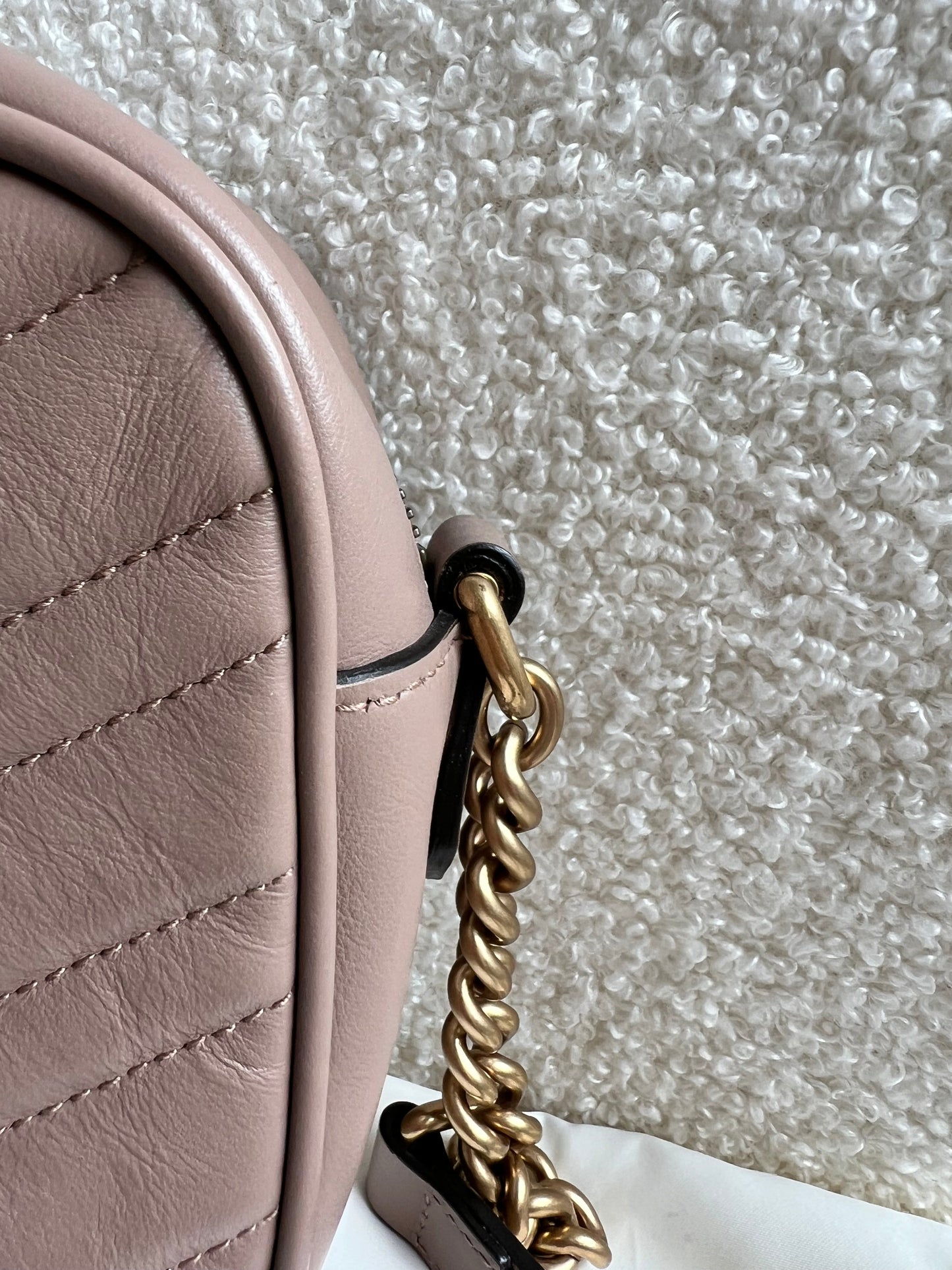 Gucci GG Marmont Dusty Pink Small Shoulder Bag (RRP £1340)