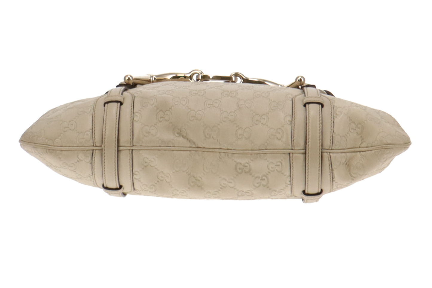 Gucci Cream Guccissima 85th Anniversary Edition Horsebit Hobo