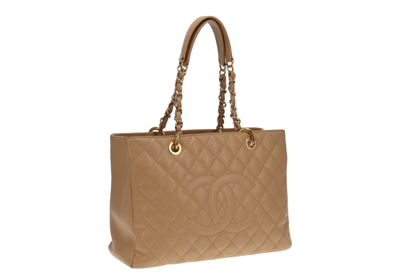 Chanel GST New Model Beige Caviar 19 Series