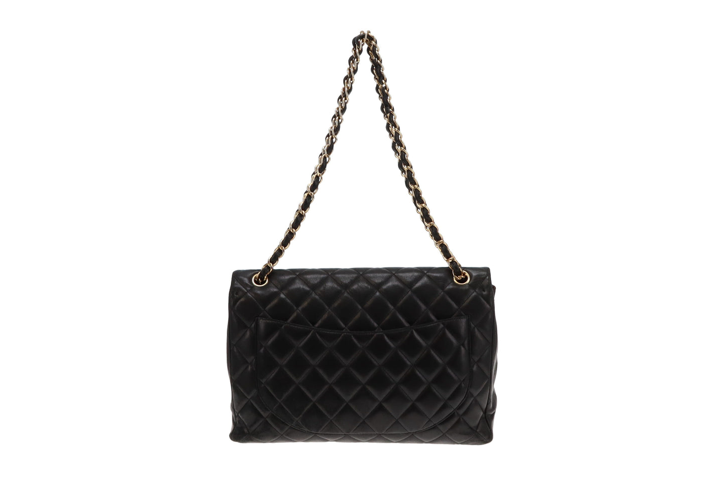 Chanel Black Lambskin GHW Maxi Single Flap 2009/10