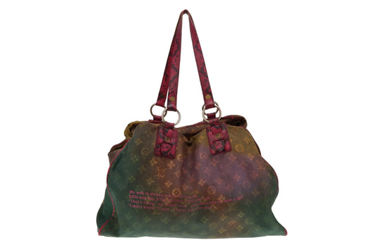 Louis Vuitton Ltd Ed Richard Prince Mixed Violet Duderanch Oversized Tote Bag