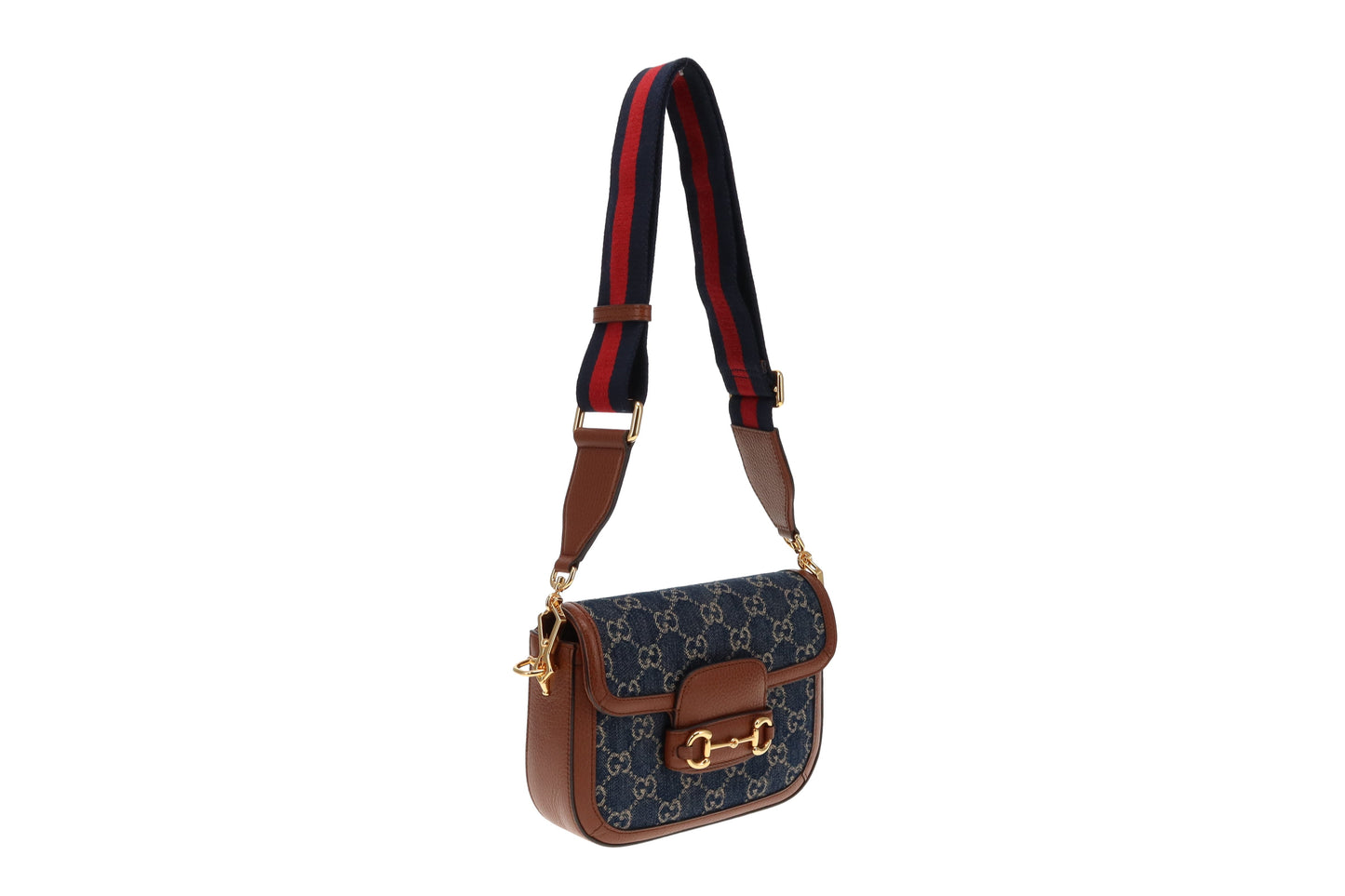 Gucci Denim GG 1955 Horsebit Mini Bag