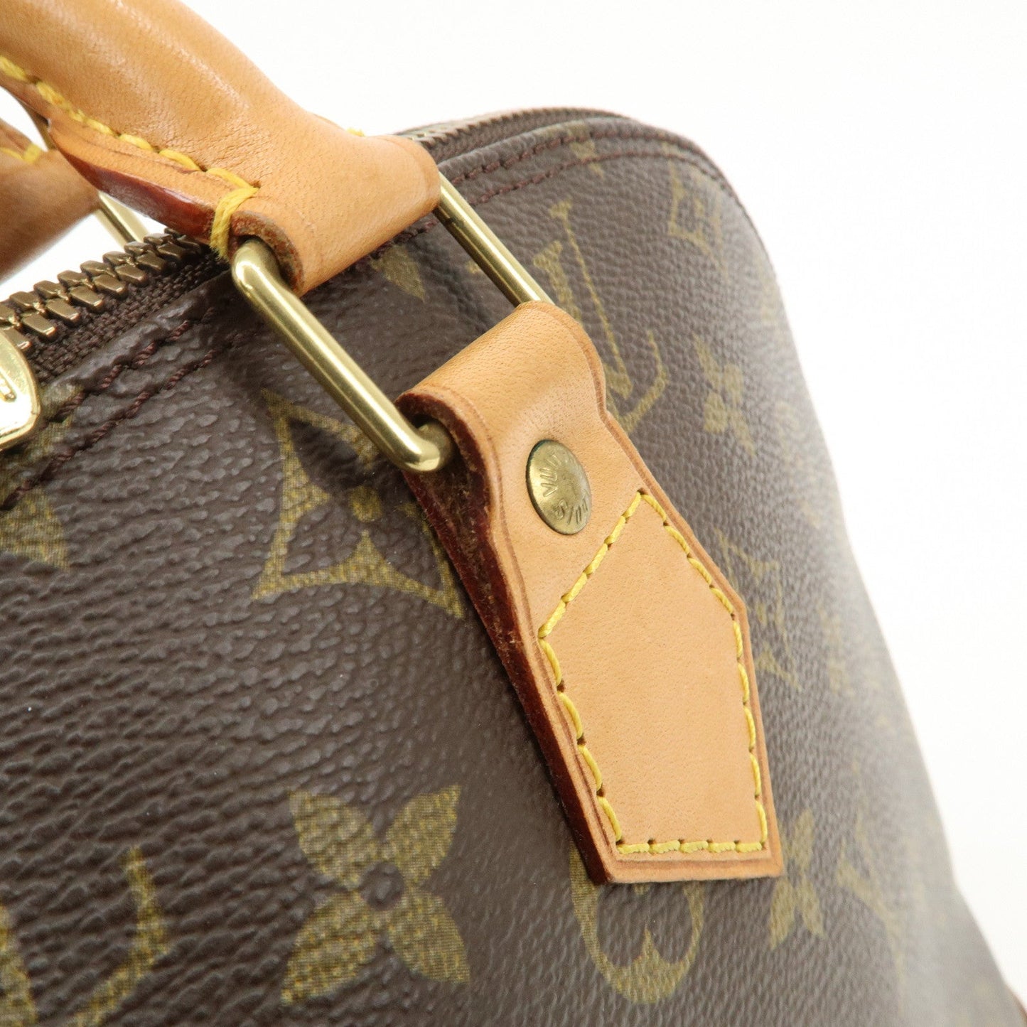 Louis Vuitton Monogram Alma Hand Bag Brown M51130