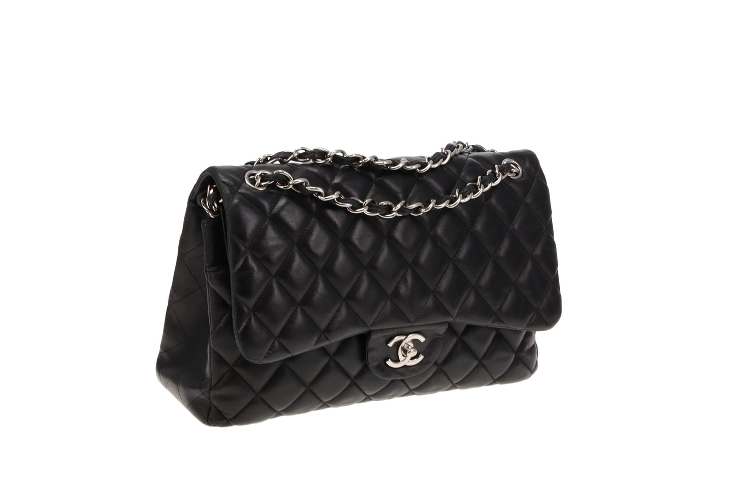 Chanel Jumbo Classic Double Flap Bag With Silver Hardware 2012