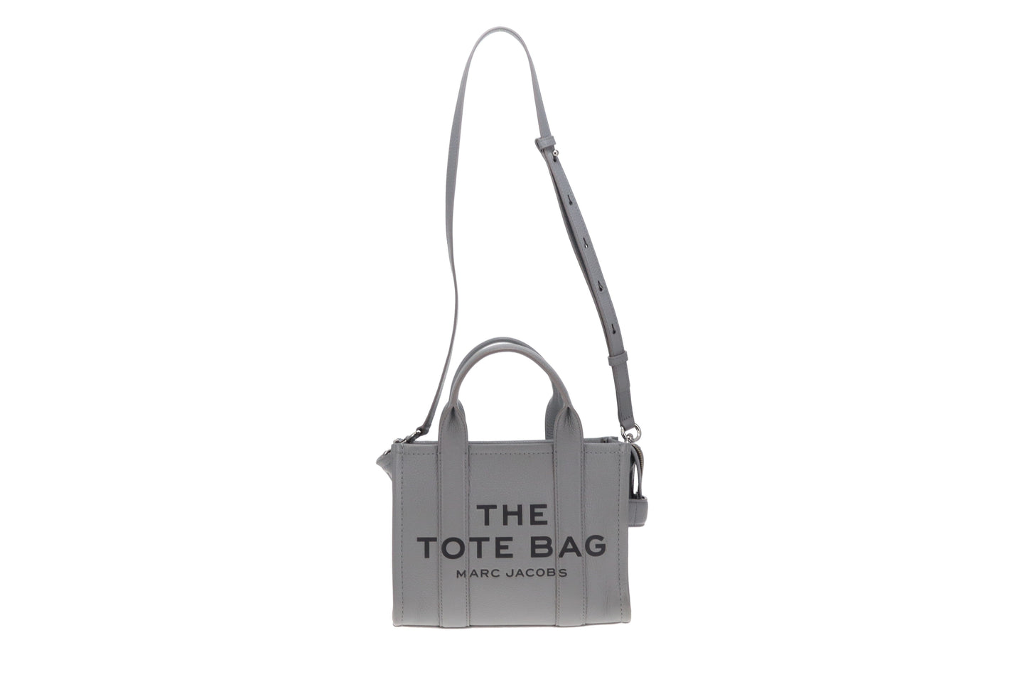 Marc Jacobs Grey Full Grain Leather The Small Tote Bag