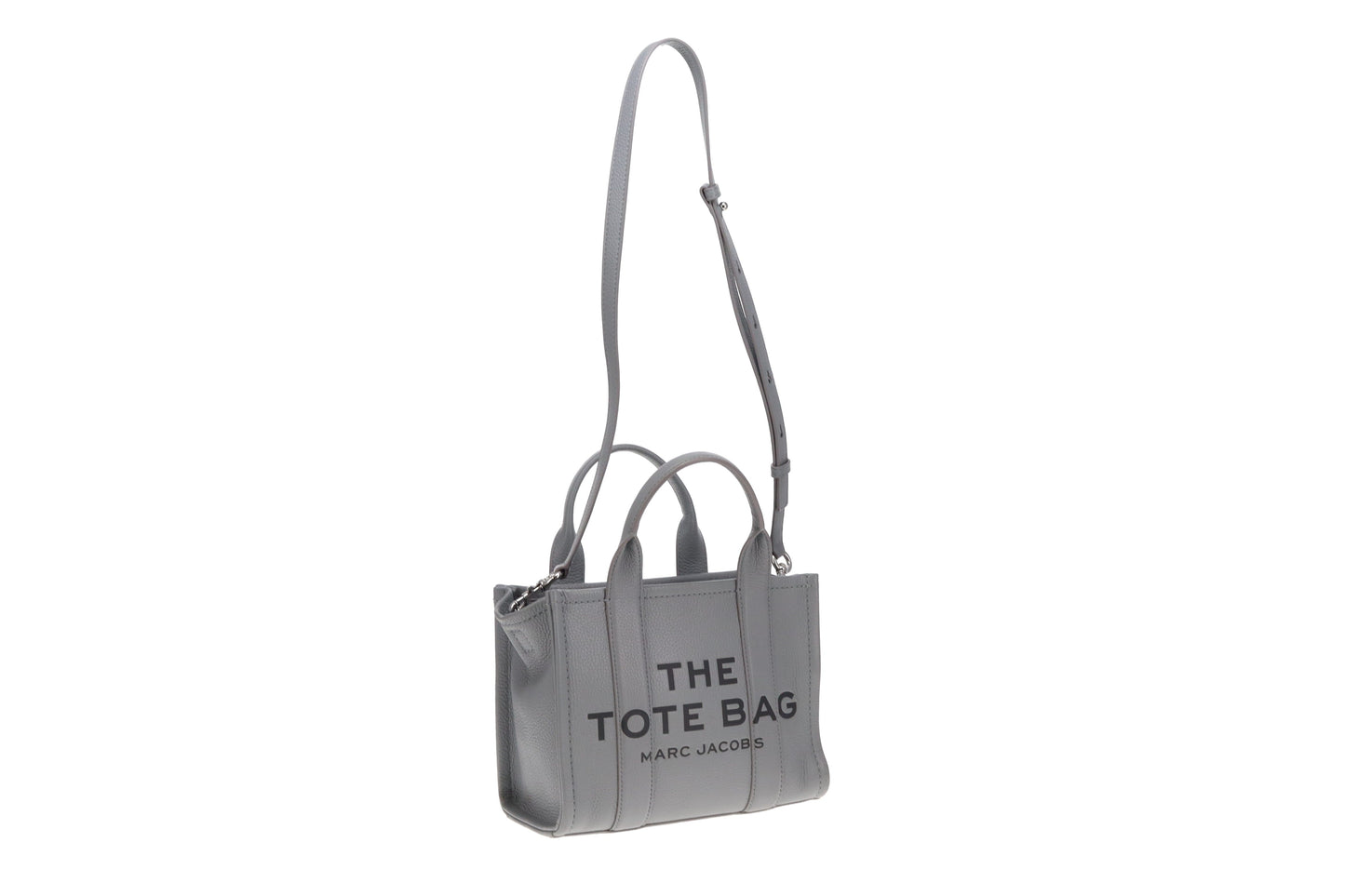 Marc Jacobs Grey Full Grain Leather The Small Tote Bag