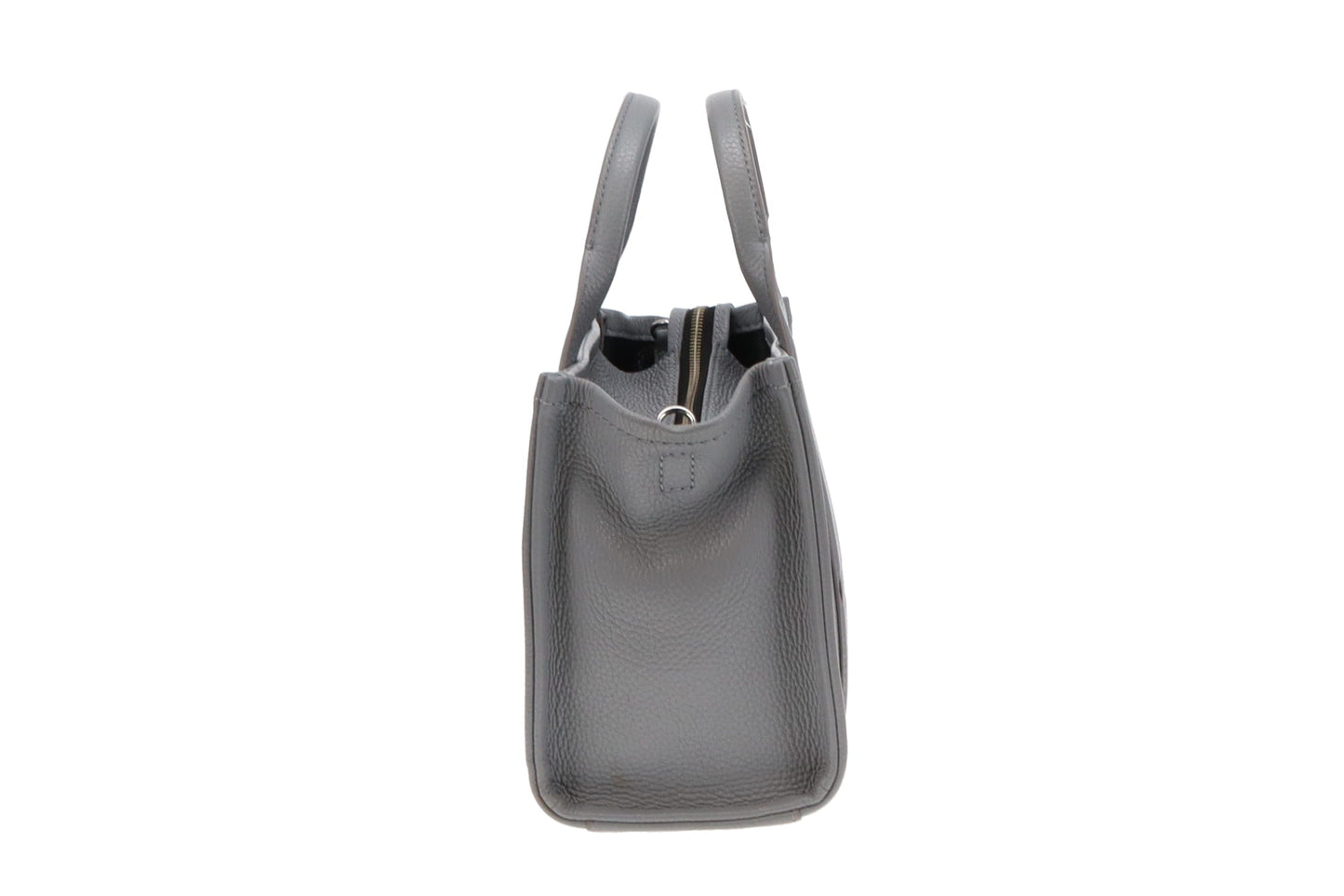 Marc Jacobs Grey Full Grain Leather The Small Tote Bag