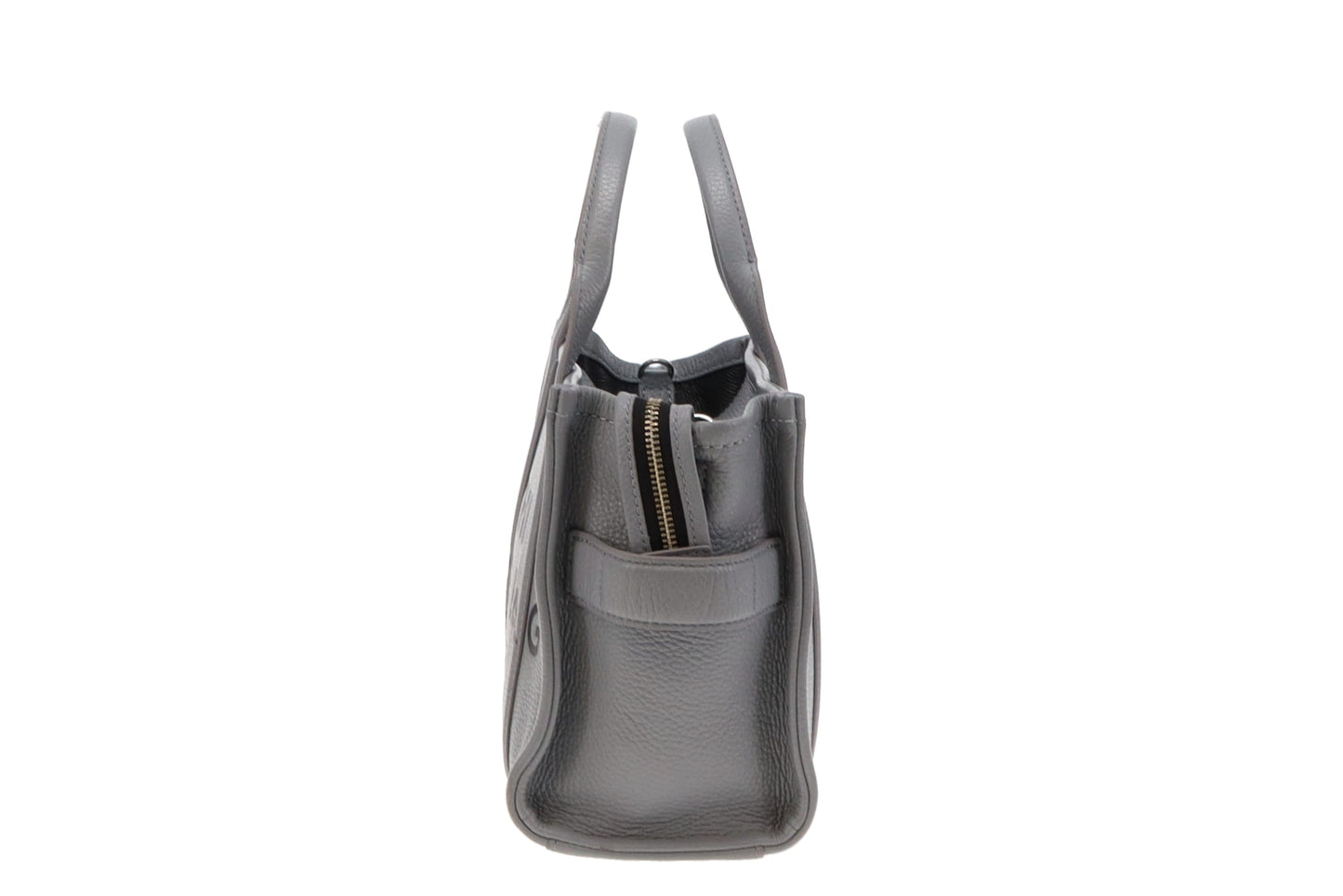 Marc Jacobs Grey Full Grain Leather The Small Tote Bag