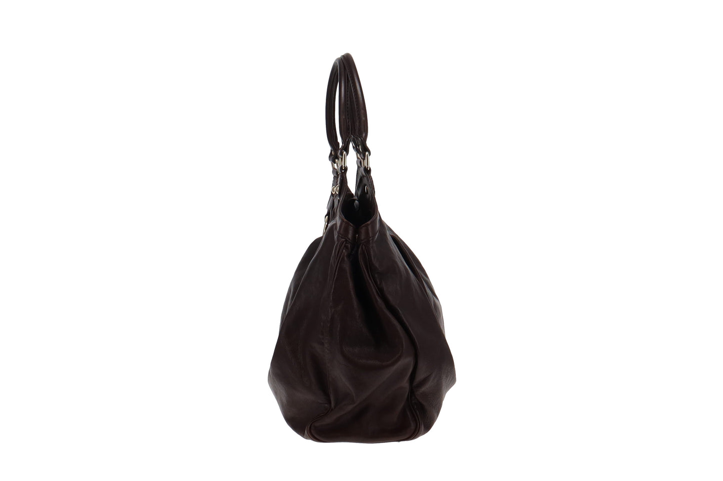 Gucci Dark Brown Leather Large Sukey Hobo