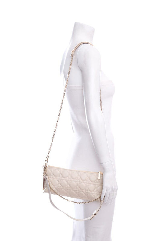 Dior 2023 Club Bag in Dusty Ivory Cannage Lambskin