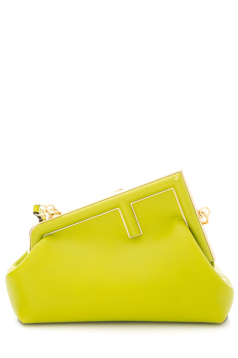 Fendi Lime First Midi Handbag (Small)