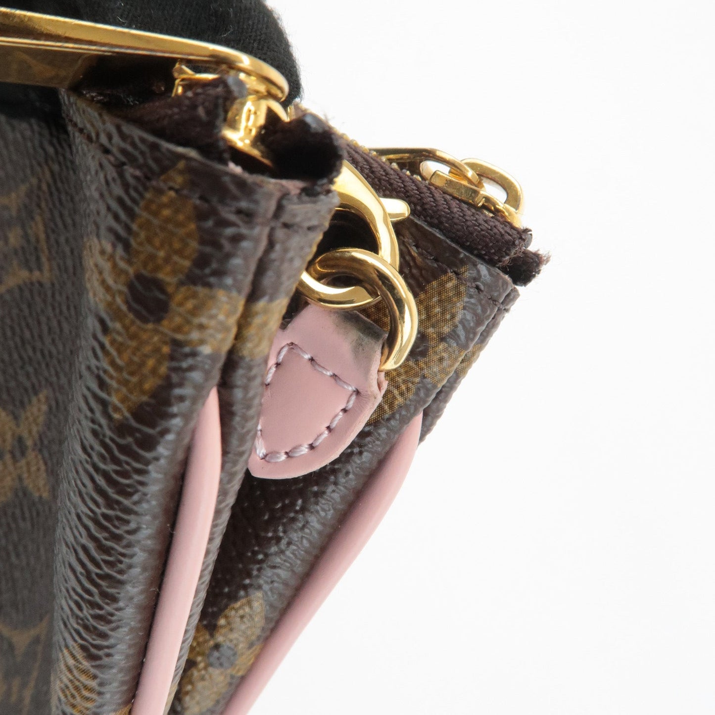 Louis Vuitton Monogram Pochette Double Zip Shoulder Bag M69744