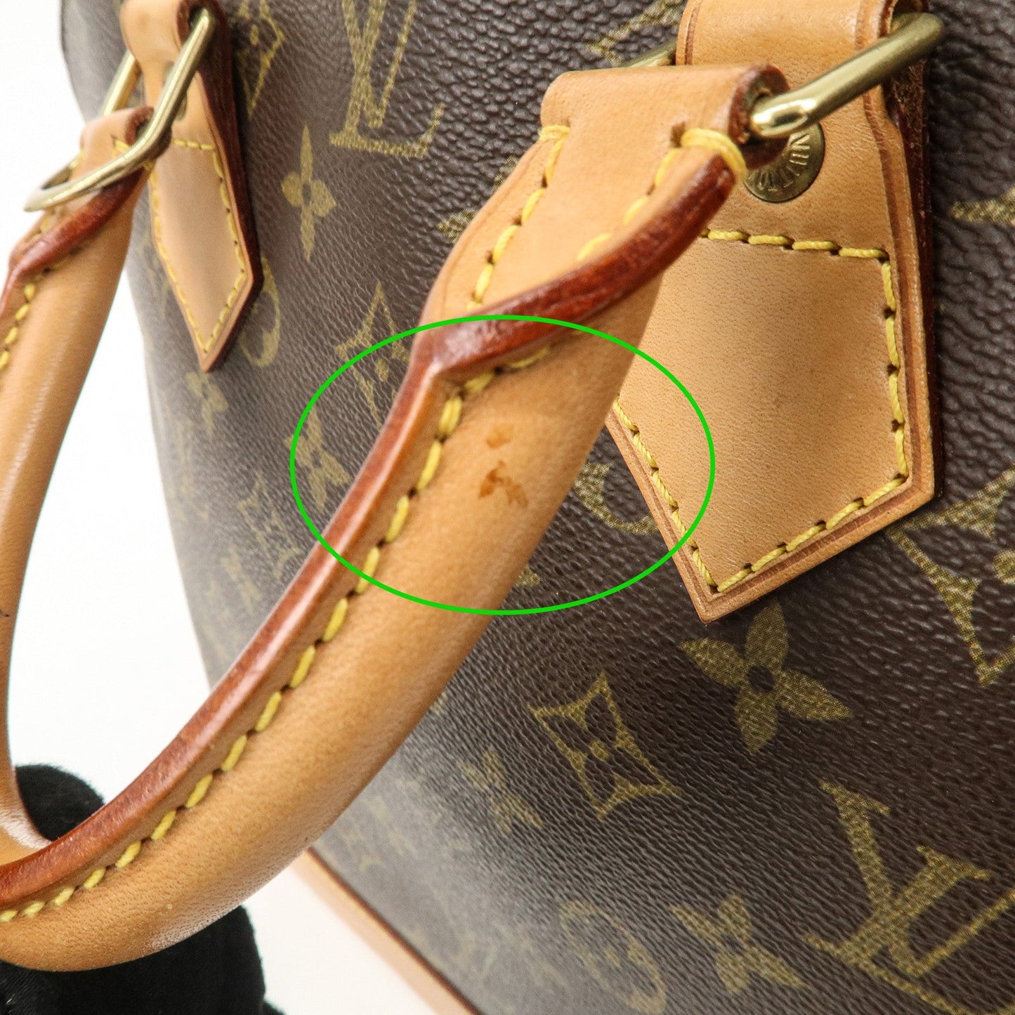 Louis Vuitton Monogram Alma Hand Bag Brown M51130