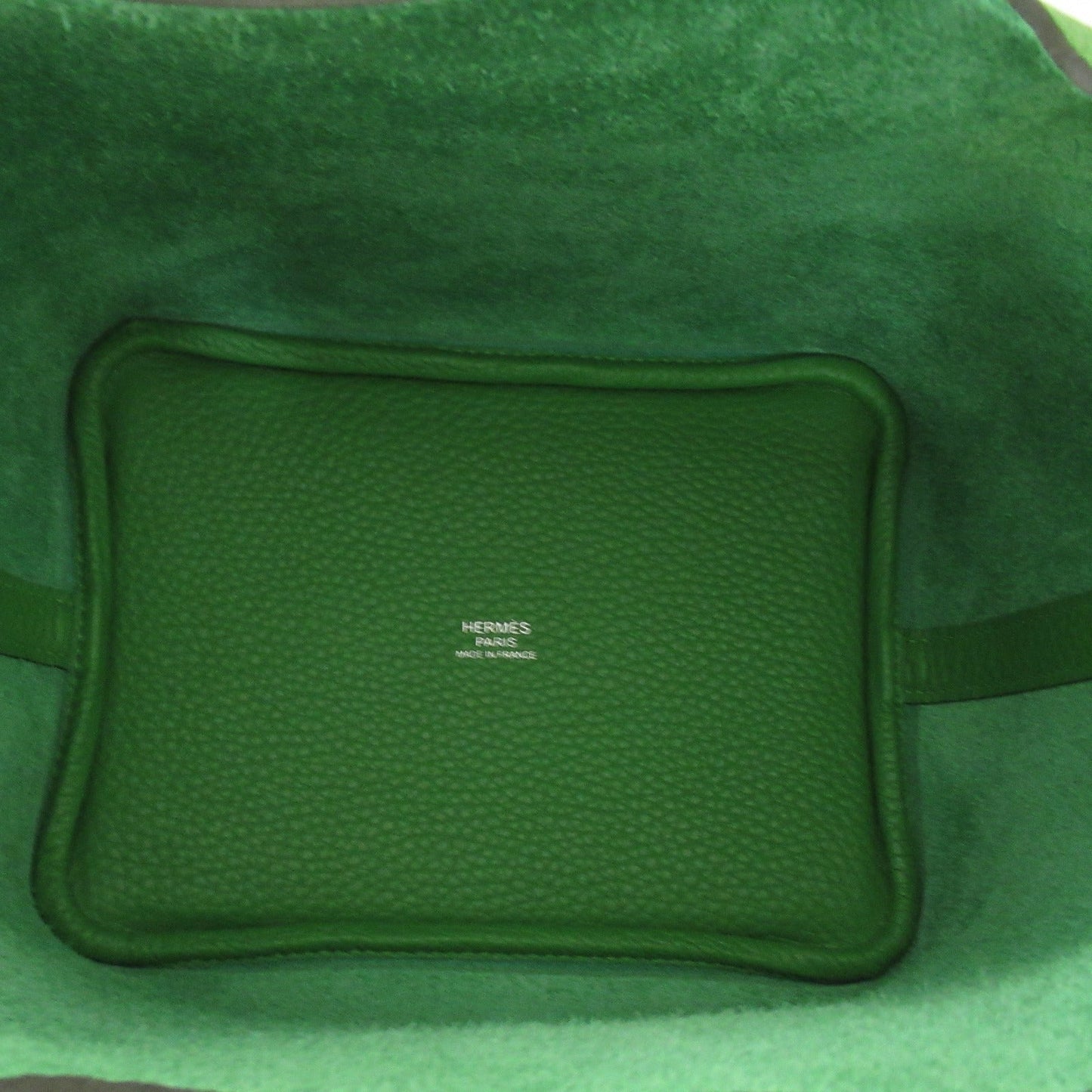 Hermes Picotin Lock Pm Tote Bag Green Clemence