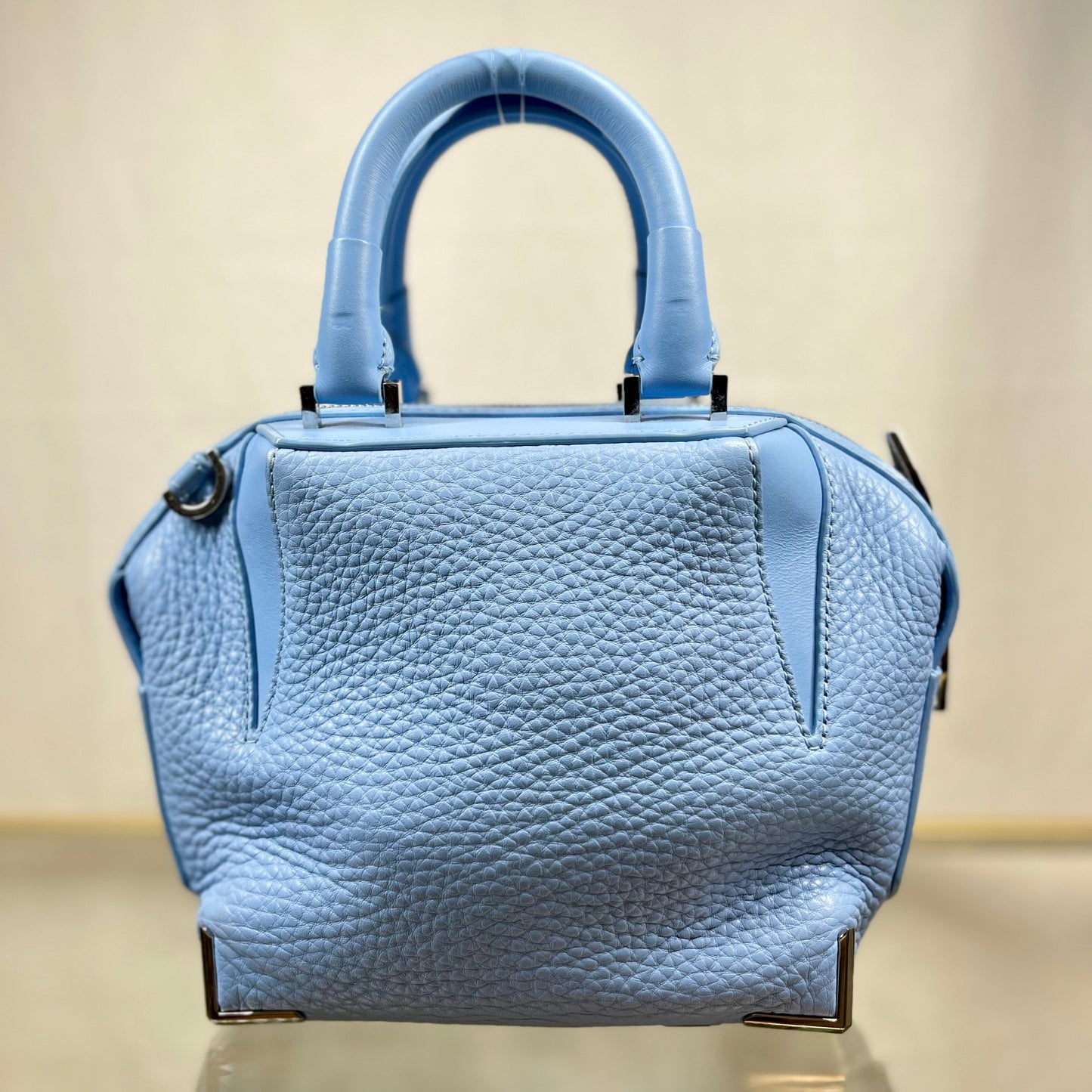 ALEXANDER WANG Emilie Blue Atlas Soft Pebbled Leather Two-Way Tote Bag TS3707