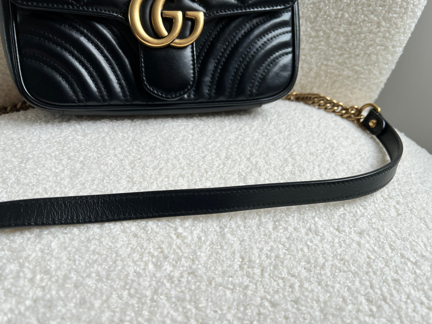 Gucci GG Black Marmont Mini Shoulder Bag (RRP £1,700)