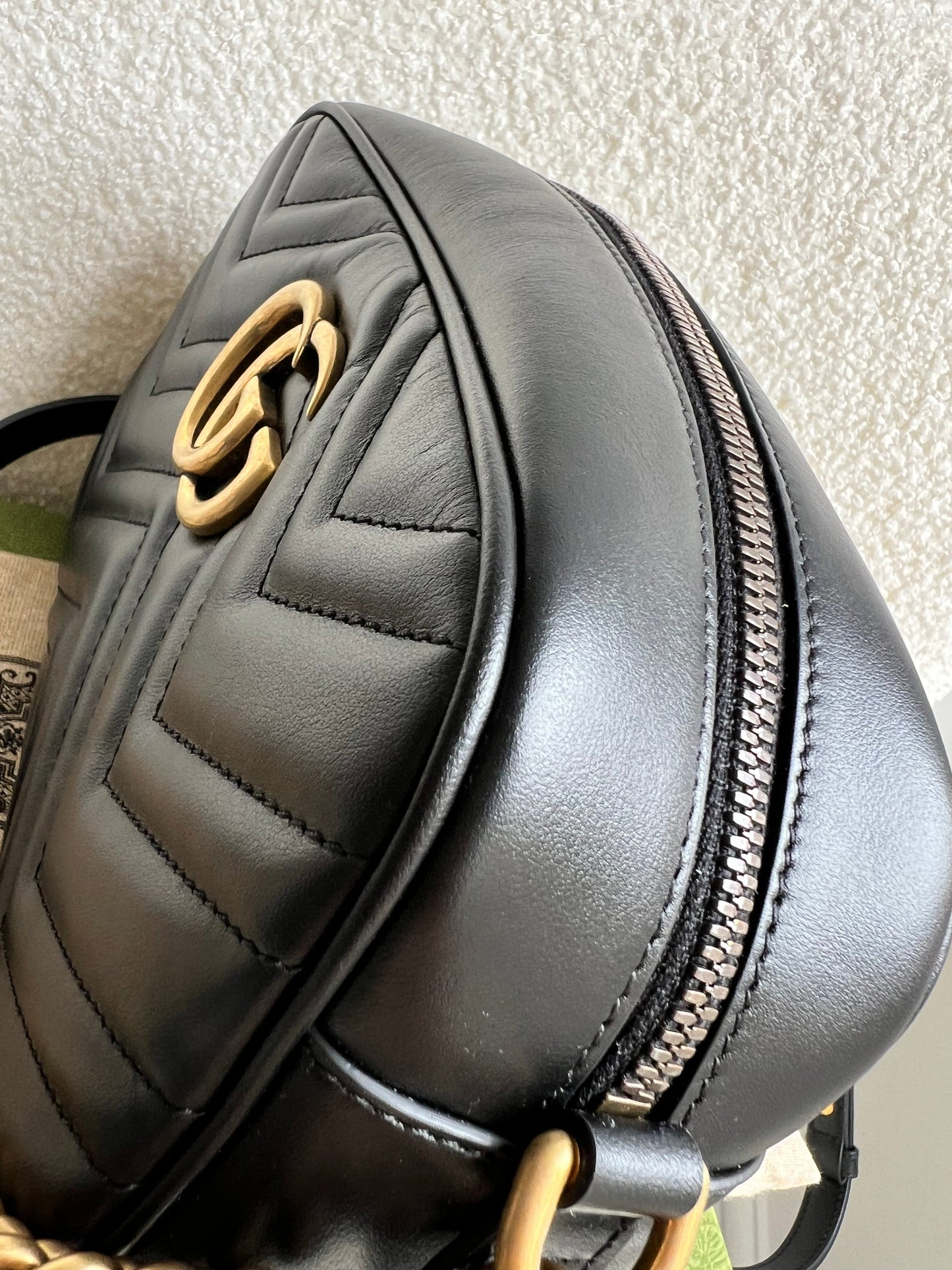 Gucci GG Black Marmont Small Shoulder Bag (RRP £1340)