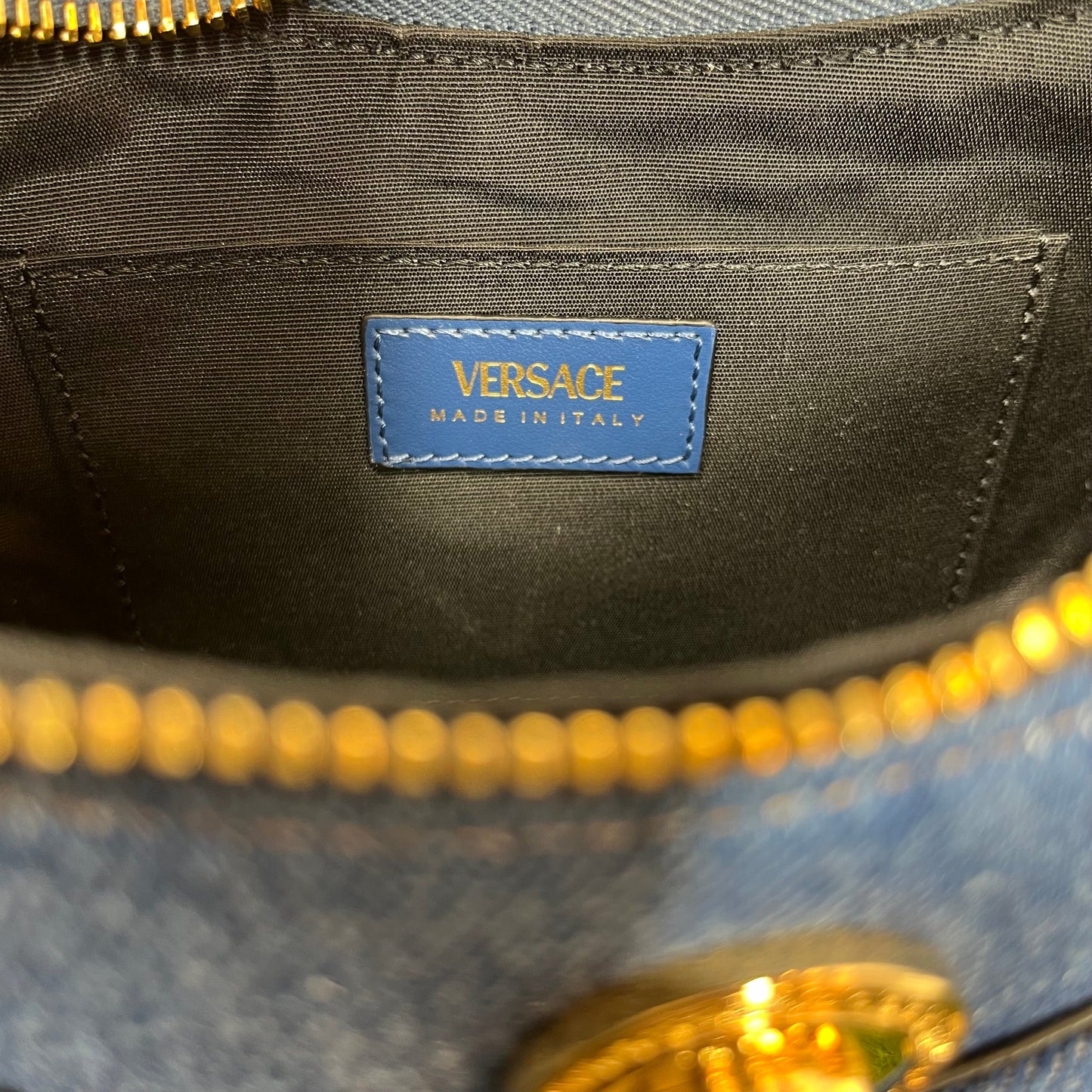 VERSACE La Medusa Denim Halfmoon Two Way TS3720