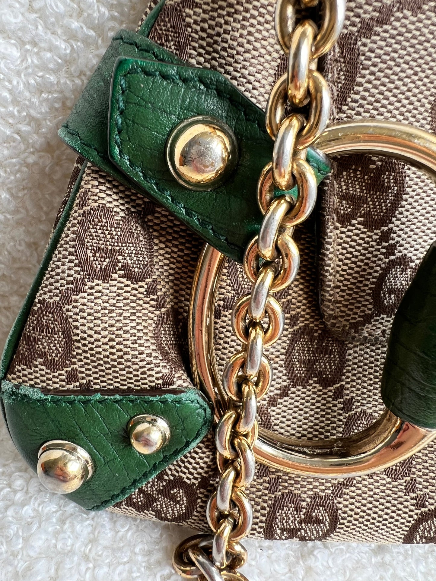 Gucci GG Horsebit Chain Shoulder Bag Vintage