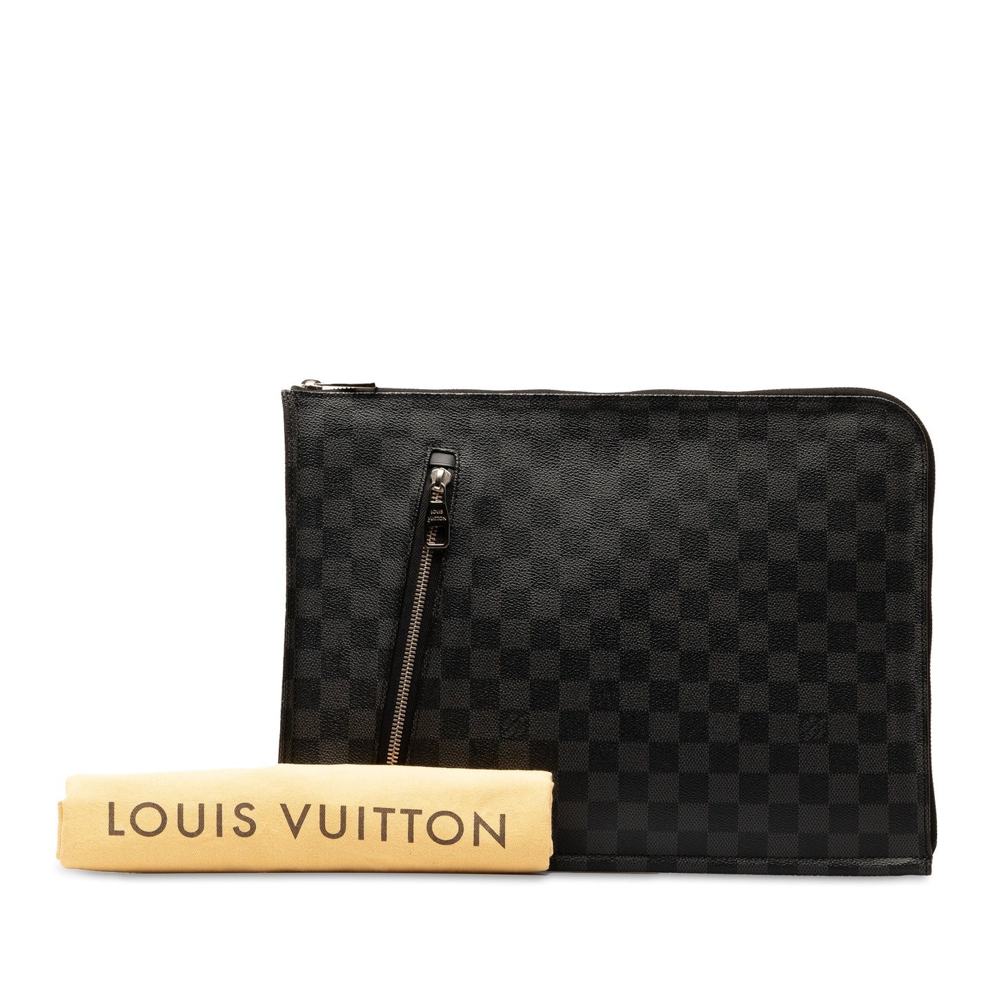 Louis Vuitton Poche-Documents Portfolio Black Damier Graphite Canvas