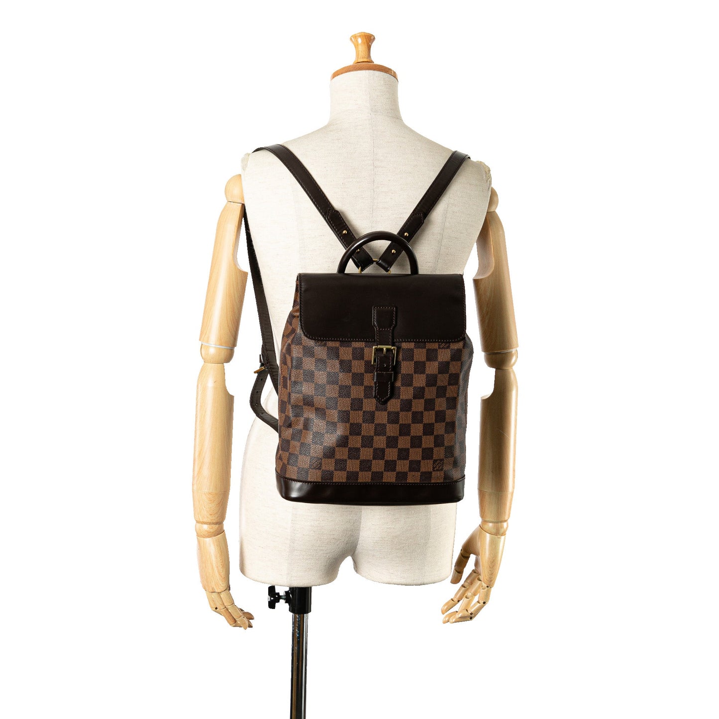 Louis Vuitton Soho Backpack Damier Ebene Canvas