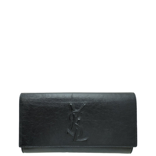 YSL Black Belle De Jour Large Clutch