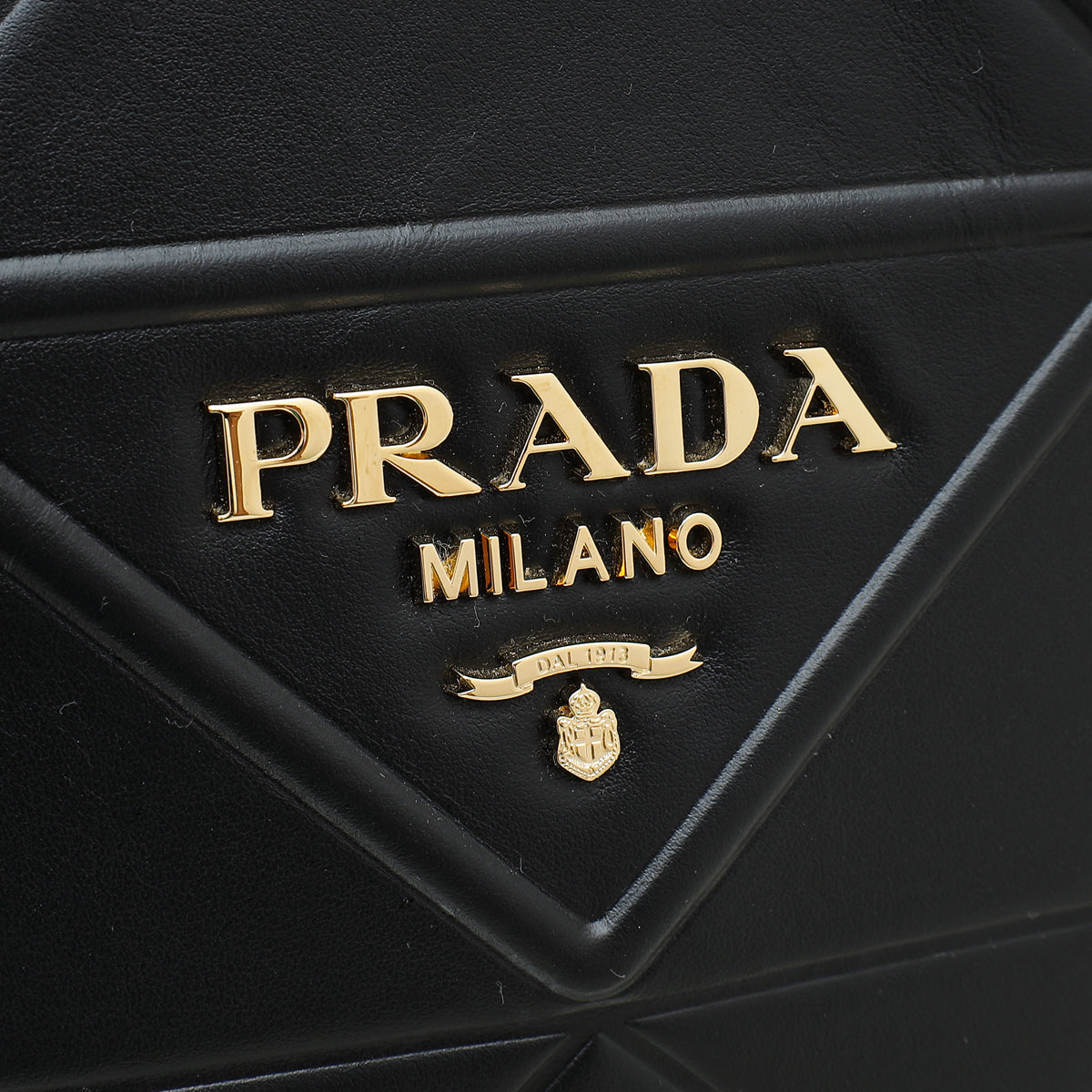 Prada Black Symbole Bag w/ Topstitching