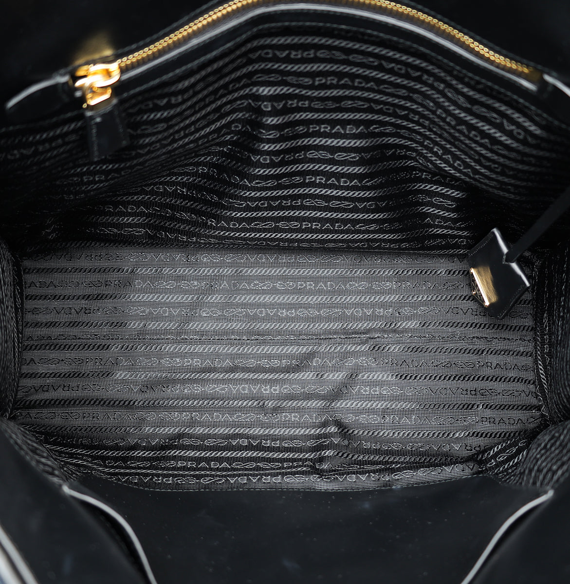 Prada Black Symbole Bag w/ Topstitching