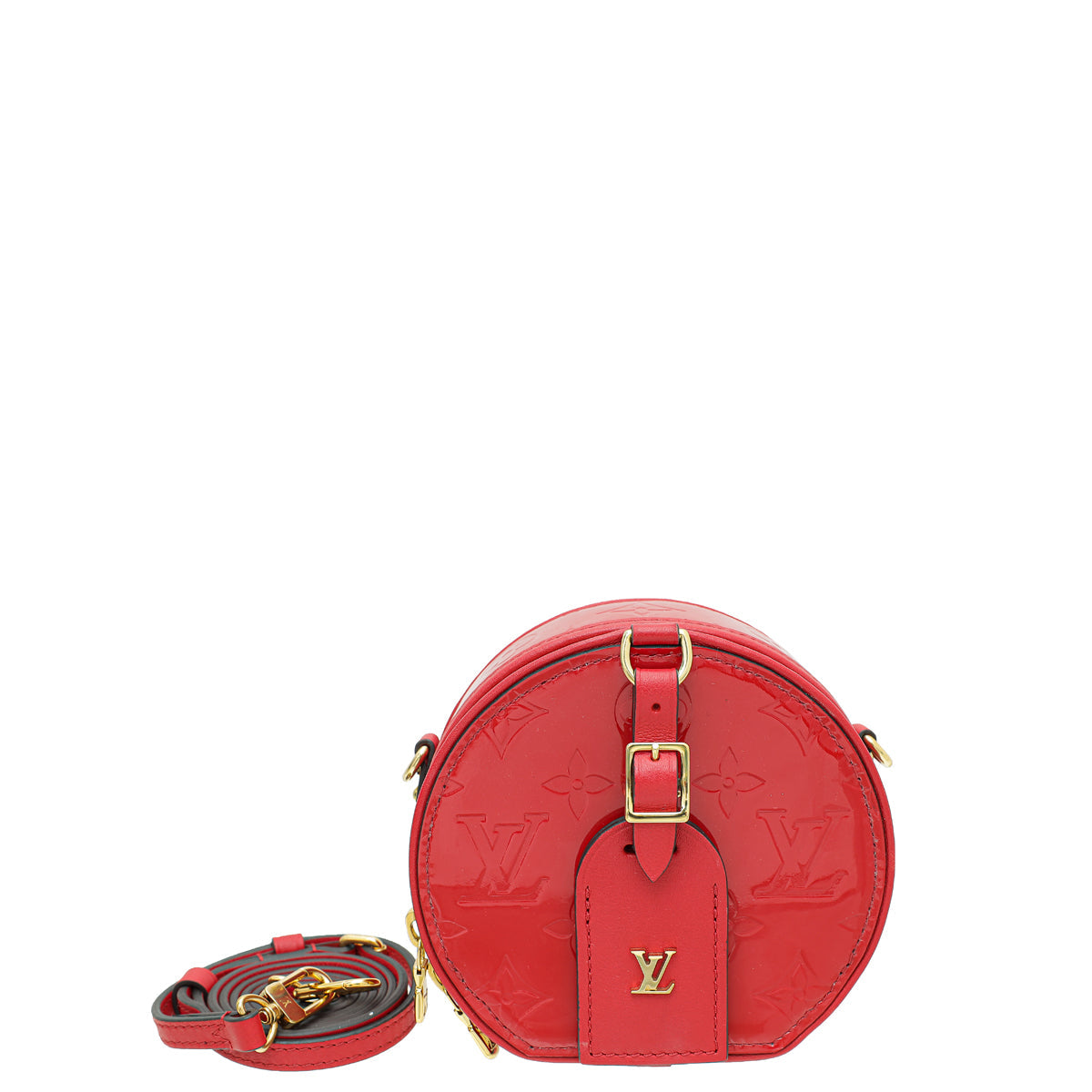 Louis Vuitton Red Monogram Vernis Boite Chapeau Mini Bag