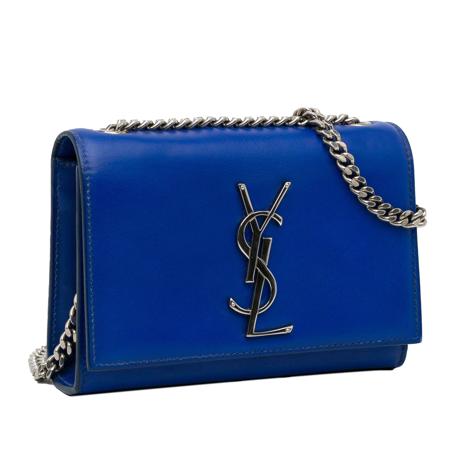 Yves Saint Laurent Kate Small Blue Calfskin