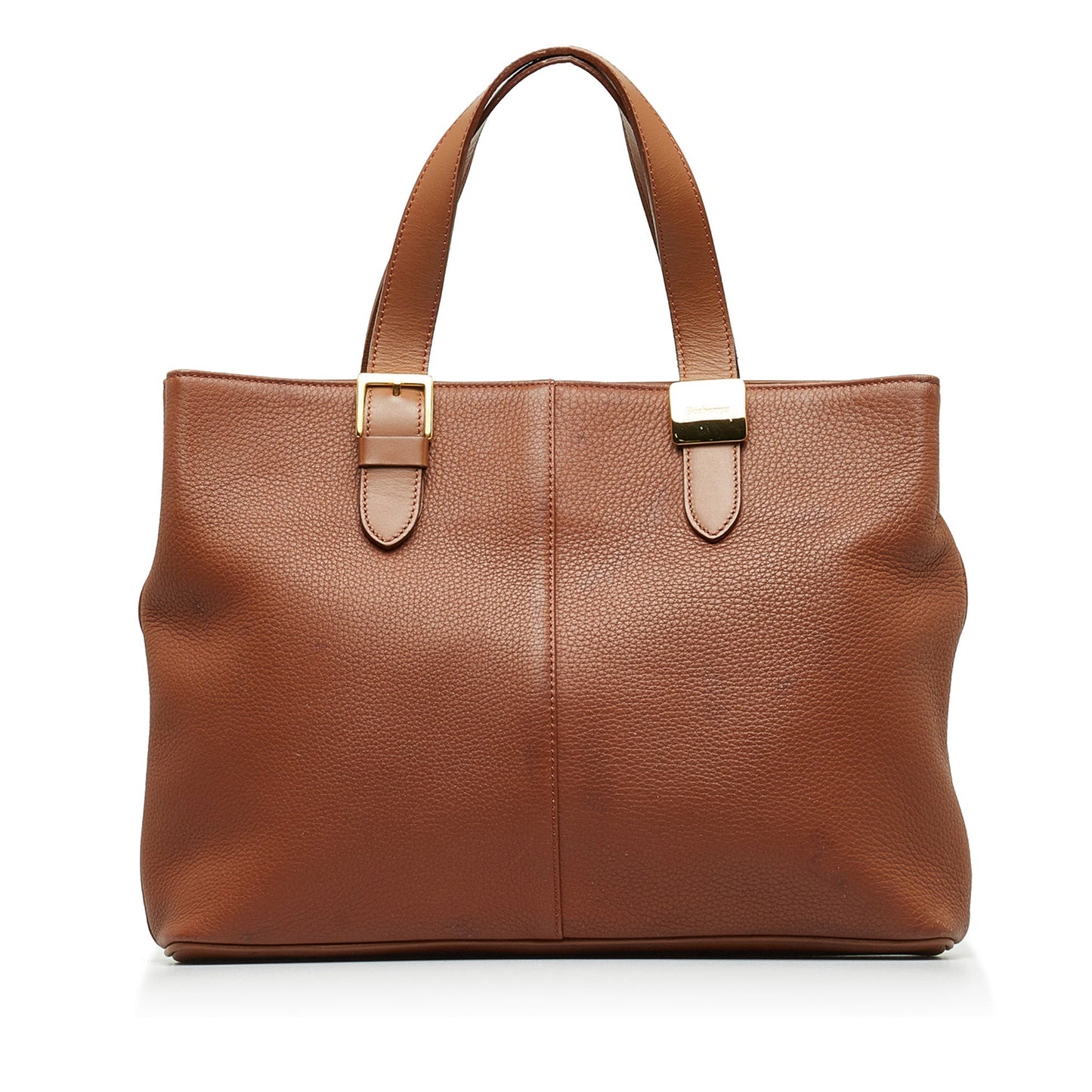 Brown Burberry Leather Tote