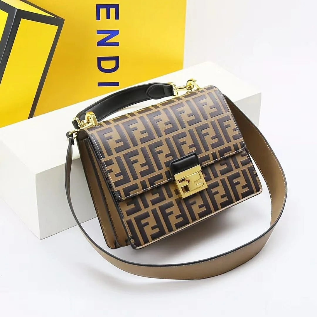 Fendi KAN U Handbag With Chain