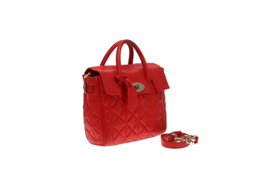 Mulberry Red Quilted Leather Cara Delevigne Backpack