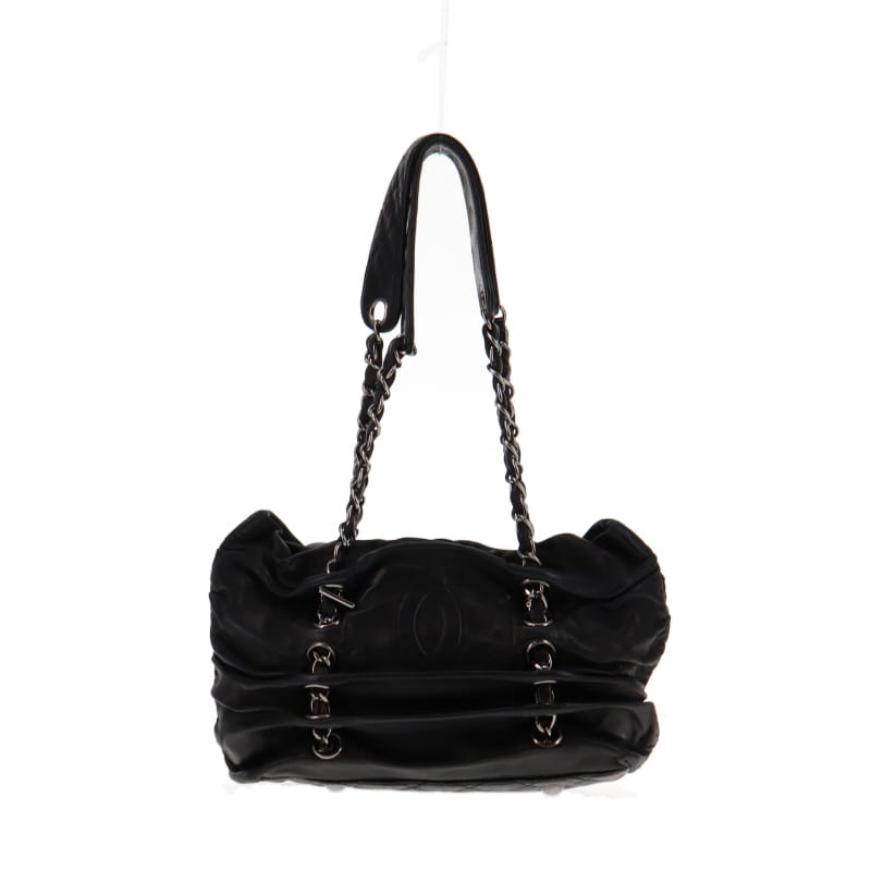 Chanel Sharpei Timeless Black Lambskin Shoulder Bag 2007/08