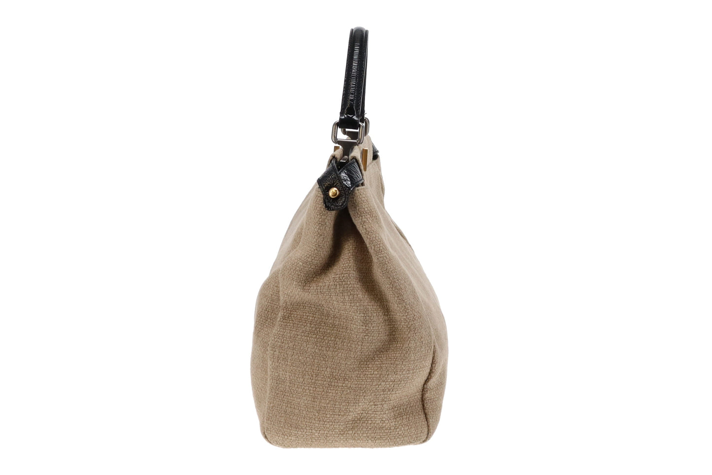 Fendi Canvas Peekaboo Tote Brown