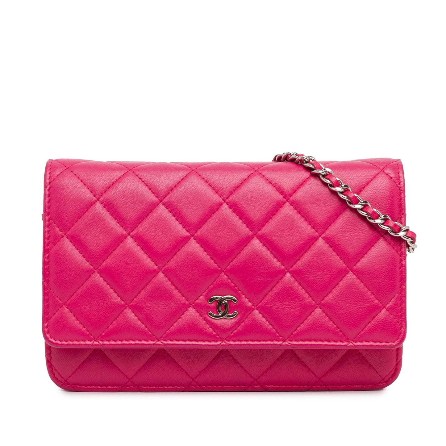 Chanel Classic WoC Pink Lambskin Silver