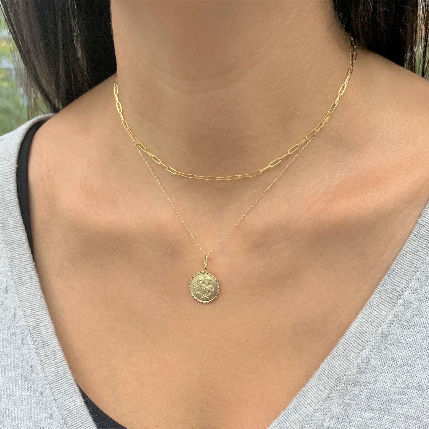 Zodiac Virgo Necklace in 14K Yellow Gold